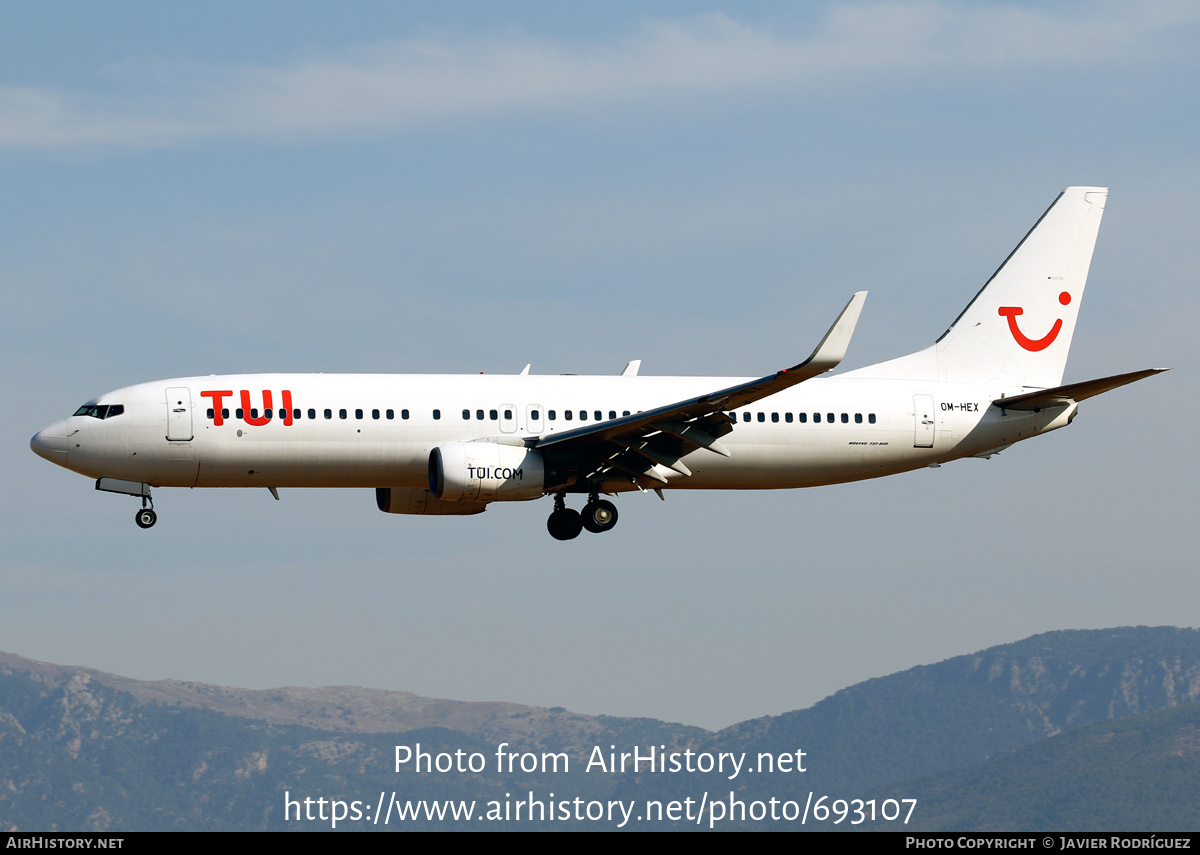 Aircraft Photo of OM-HEX | Boeing 737-81Q | TUI | AirHistory.net #693107