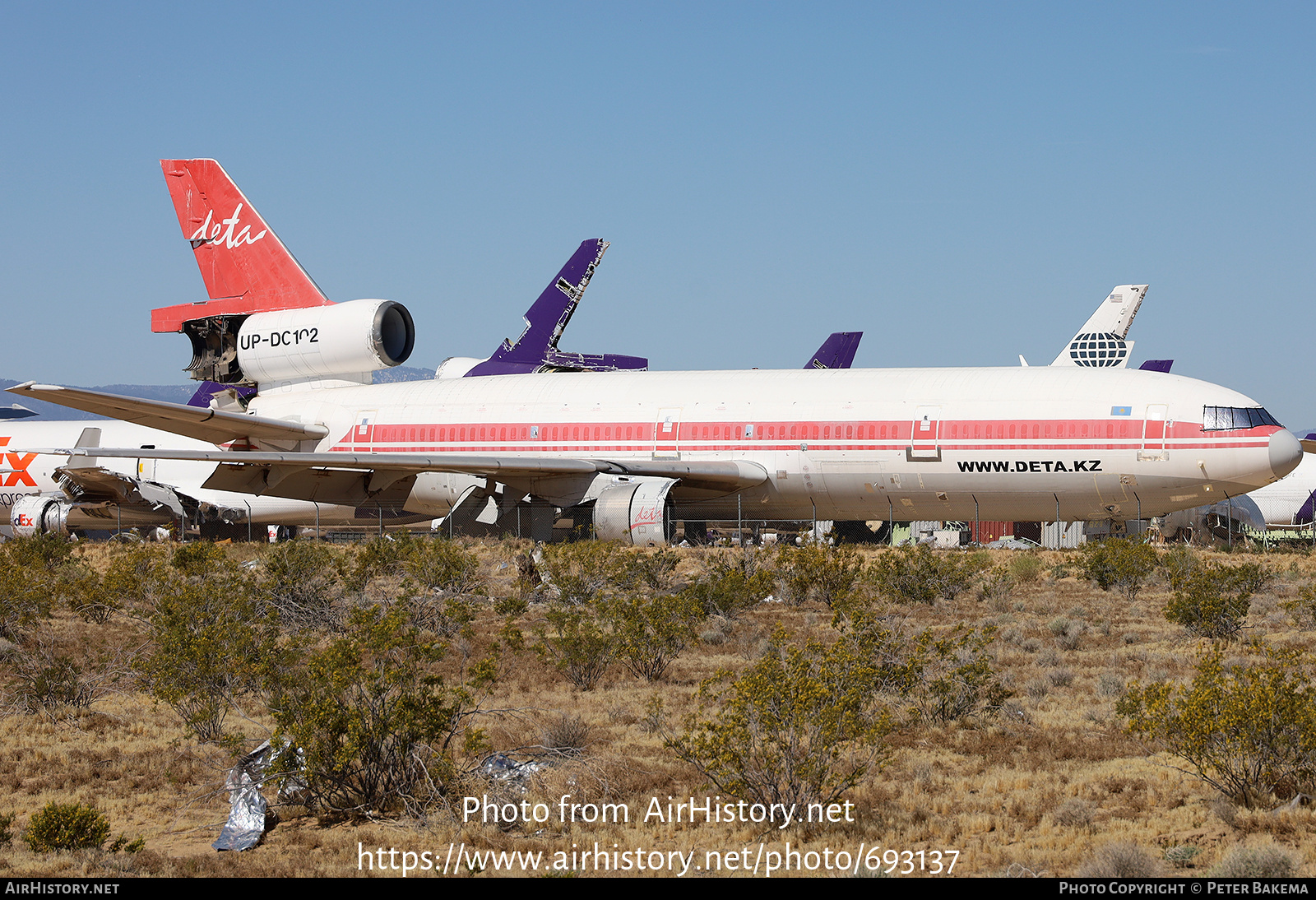 Aircraft Photo of UP-DC102 | McDonnell Douglas DC-10-40 | Deta Air | AirHistory.net #693137