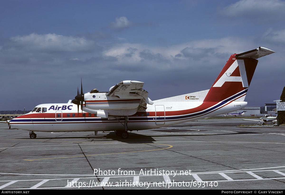 Aircraft Photo of C-GXPO | De Havilland Canada DHC-7-102 Dash 7 | Air BC | AirHistory.net #693140