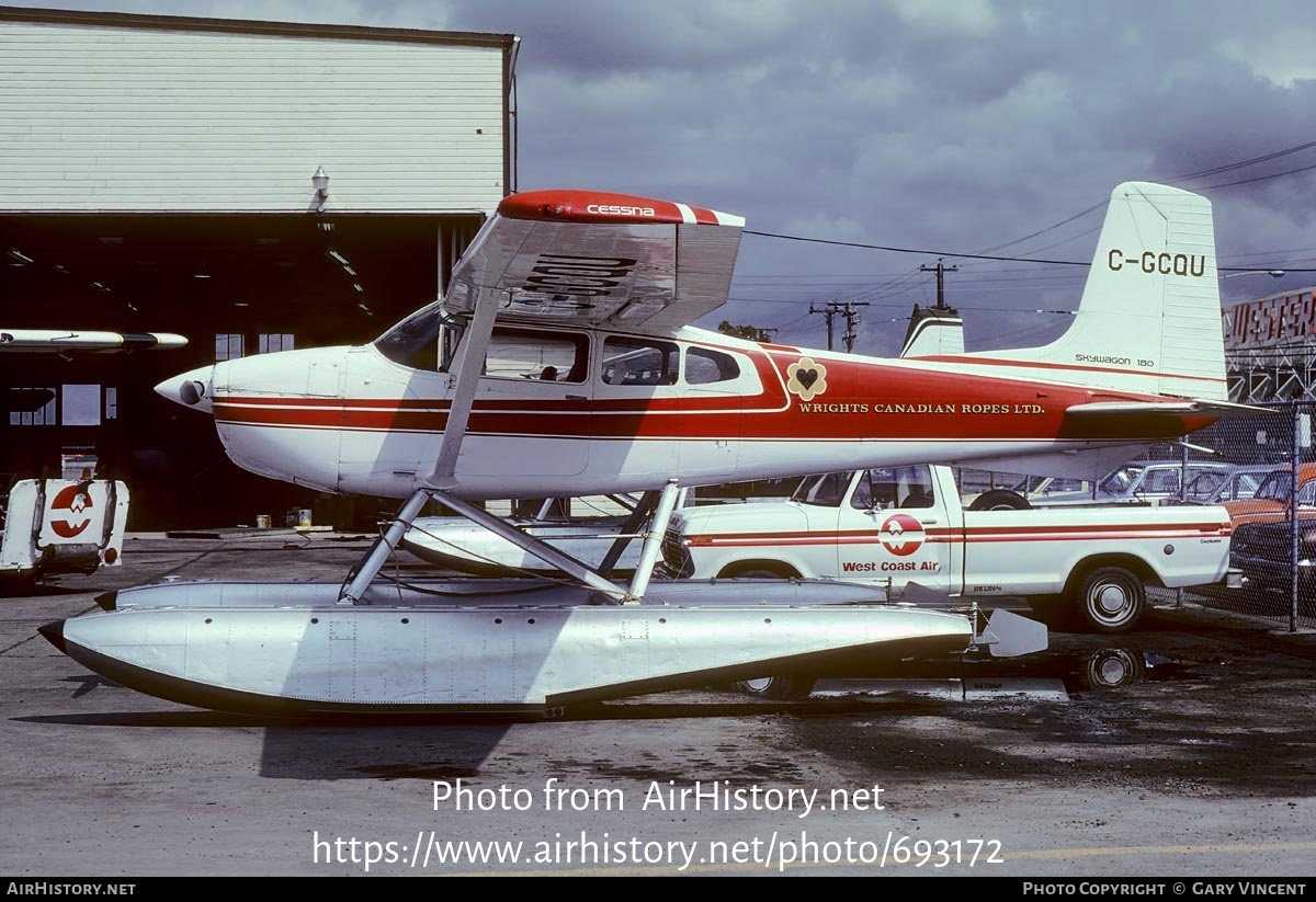 Aircraft Photo of C-GCQU | Cessna 180J Skywagon 180 | Wrights Canadian Ropes | AirHistory.net #693172