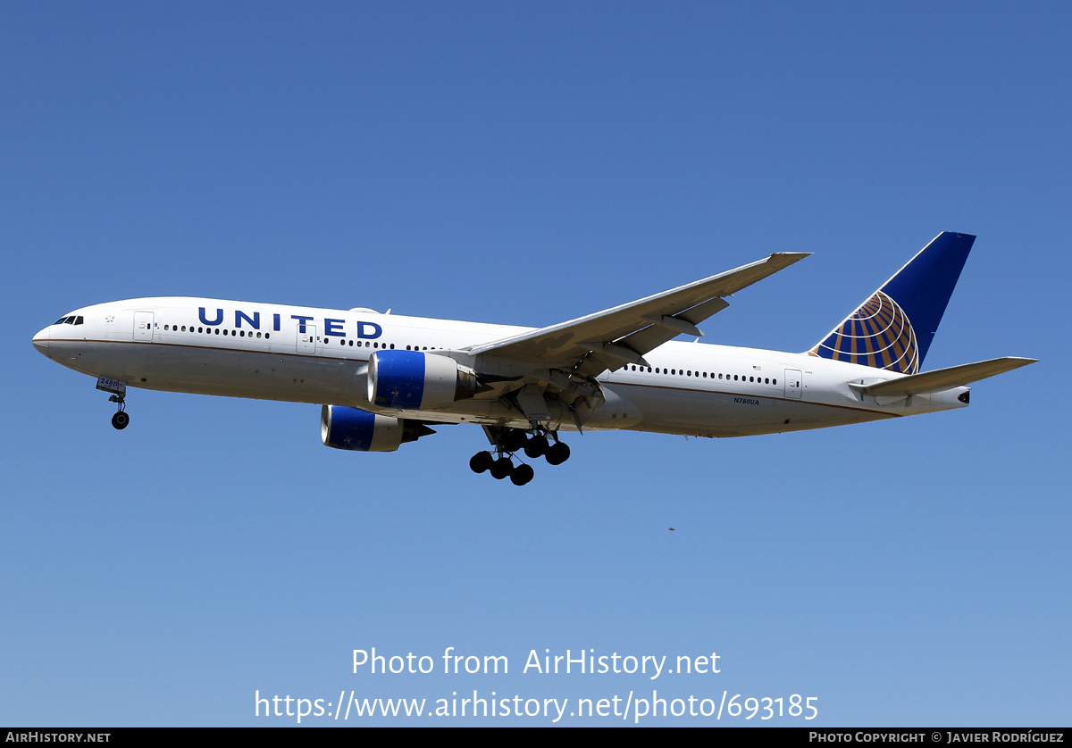 Aircraft Photo of N780UA | Boeing 777-222 | United Airlines | AirHistory.net #693185