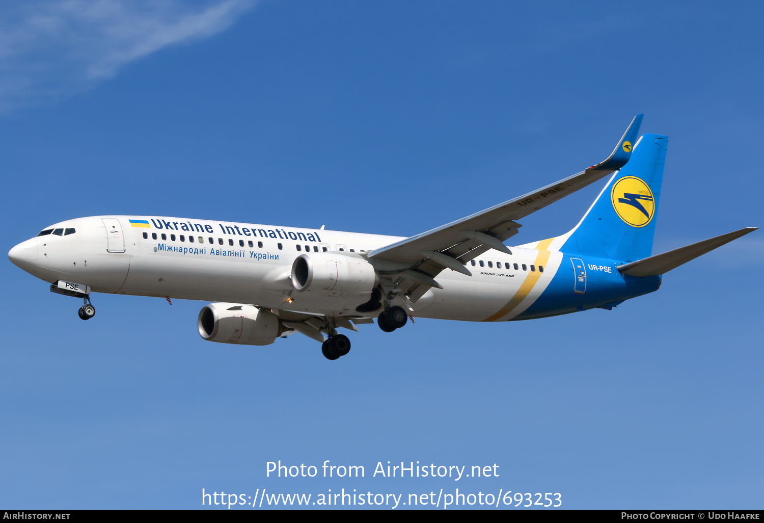 Aircraft Photo of UR-PSE | Boeing 737-84R | Ukraine International Airlines | AirHistory.net #693253