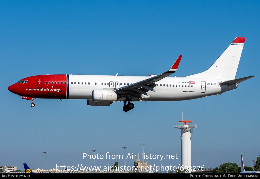 Aircraft Photo of LN-ENU | Boeing 737-8JP | Norwegian | AirHistory.net #693276