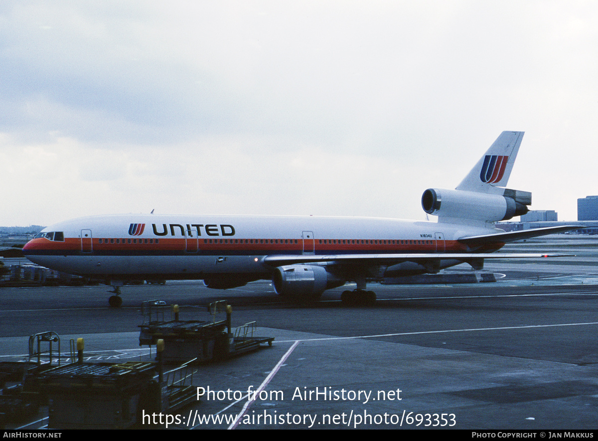 Aircraft Photo of N1834U | McDonnell Douglas DC-10-10 | United Airlines | AirHistory.net #693353