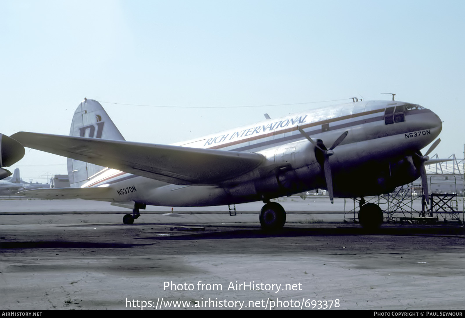 Aircraft Photo of N5370N | Curtiss C-46F Commando | Rich International Airways | AirHistory.net #693378