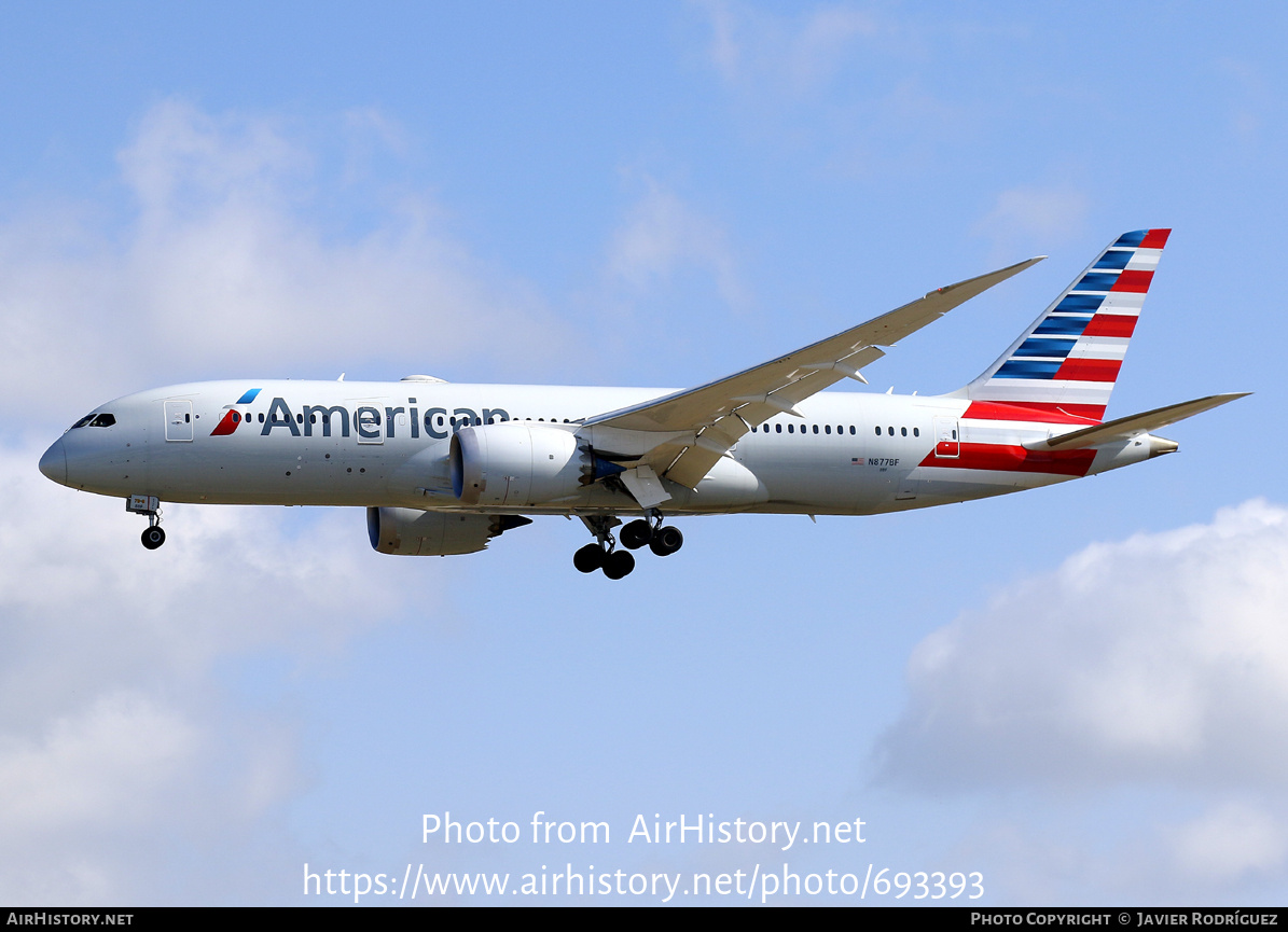 Aircraft Photo of N877BF | Boeing 787-8 Dreamliner | American Airlines | AirHistory.net #693393