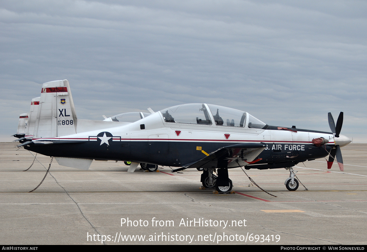 Aircraft Photo of 05-3808 / AF05-808 | Raytheon T-6A Texan II | USA - Air Force | AirHistory.net #693419