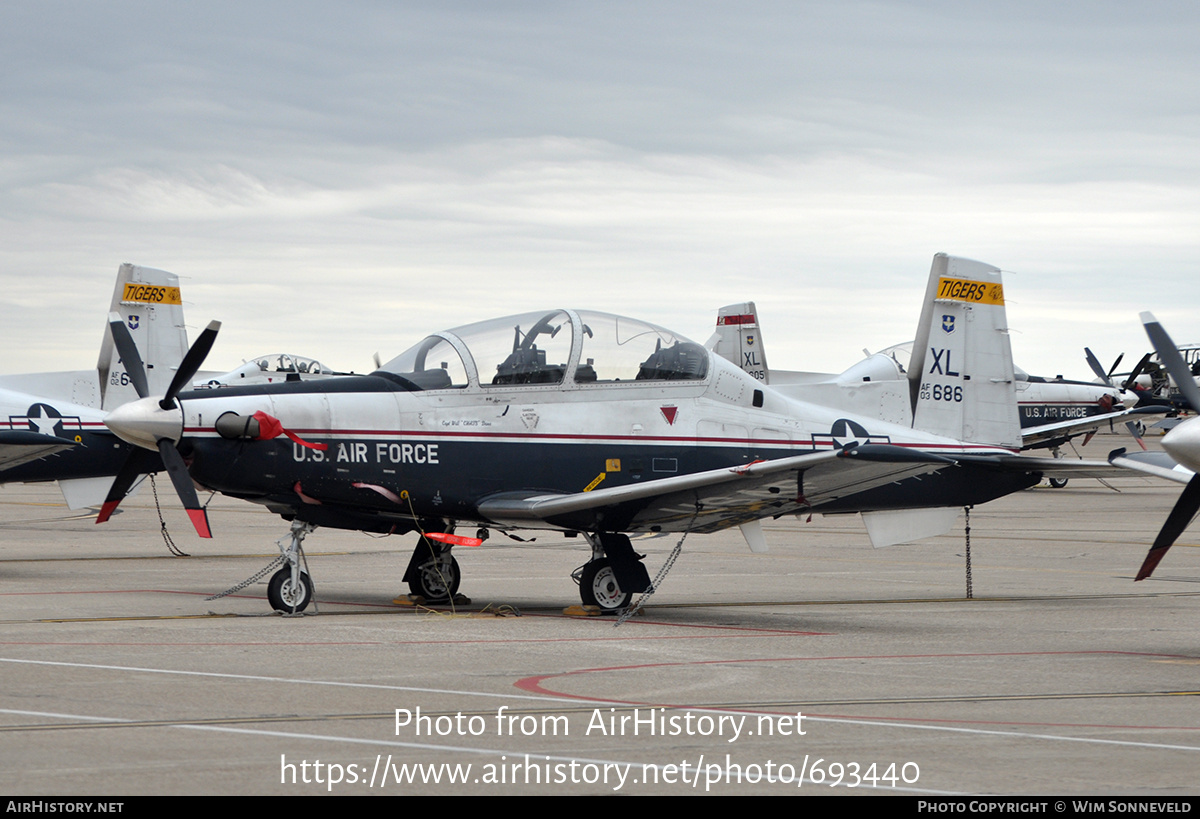 Aircraft Photo of 03-3686 / AF03-686 | Raytheon T-6A Texan II | USA - Air Force | AirHistory.net #693440