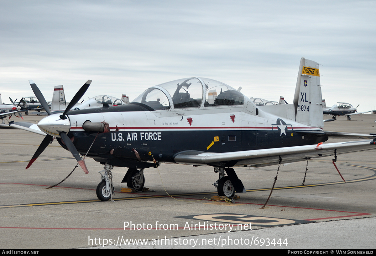 Aircraft Photo of 07-3874 / AF07-874 | Hawker Beechcraft T-6A Texan II | USA - Air Force | AirHistory.net #693444