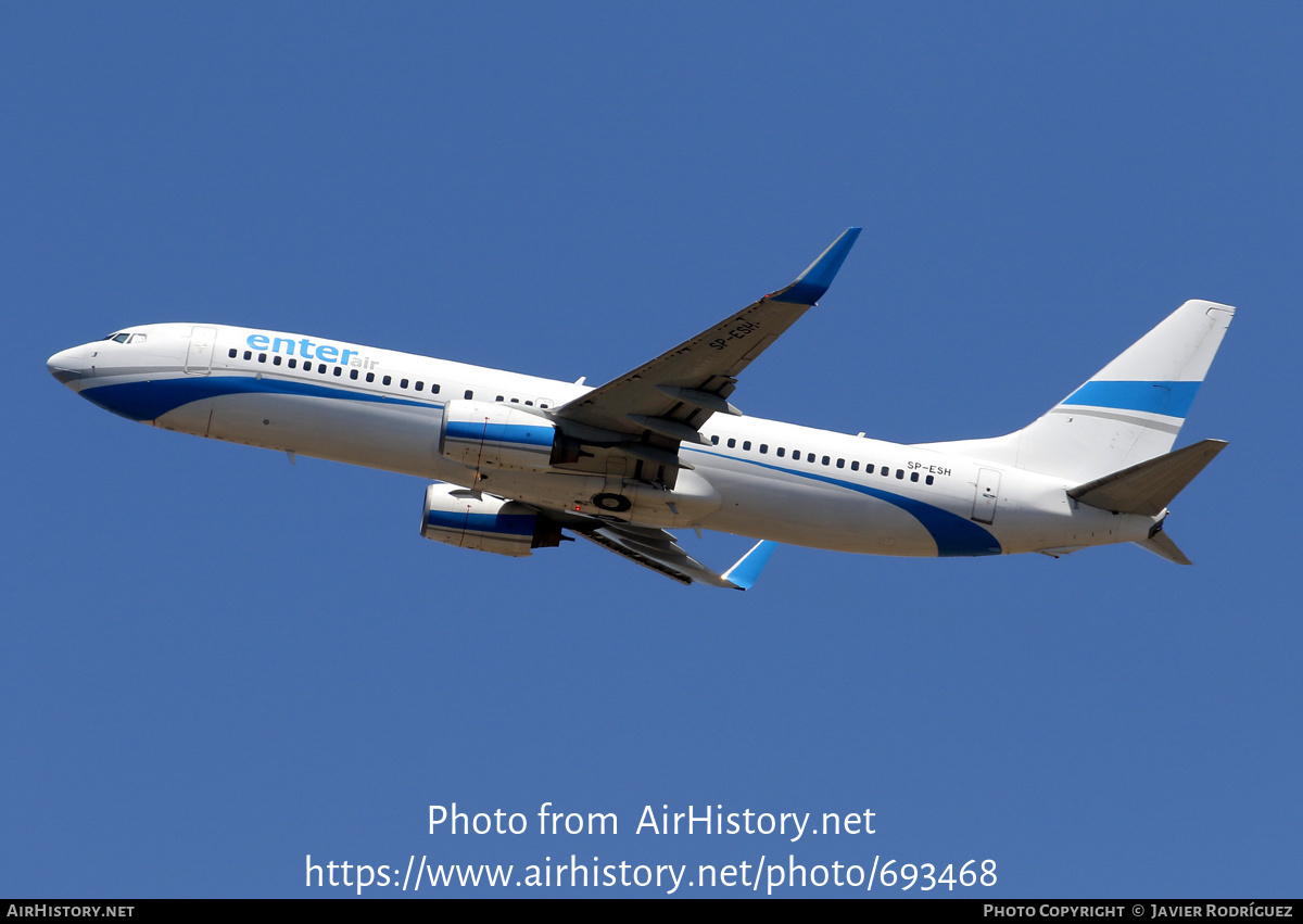 Aircraft Photo of SP-ESH | Boeing 737-81M | Enter Air | AirHistory.net #693468