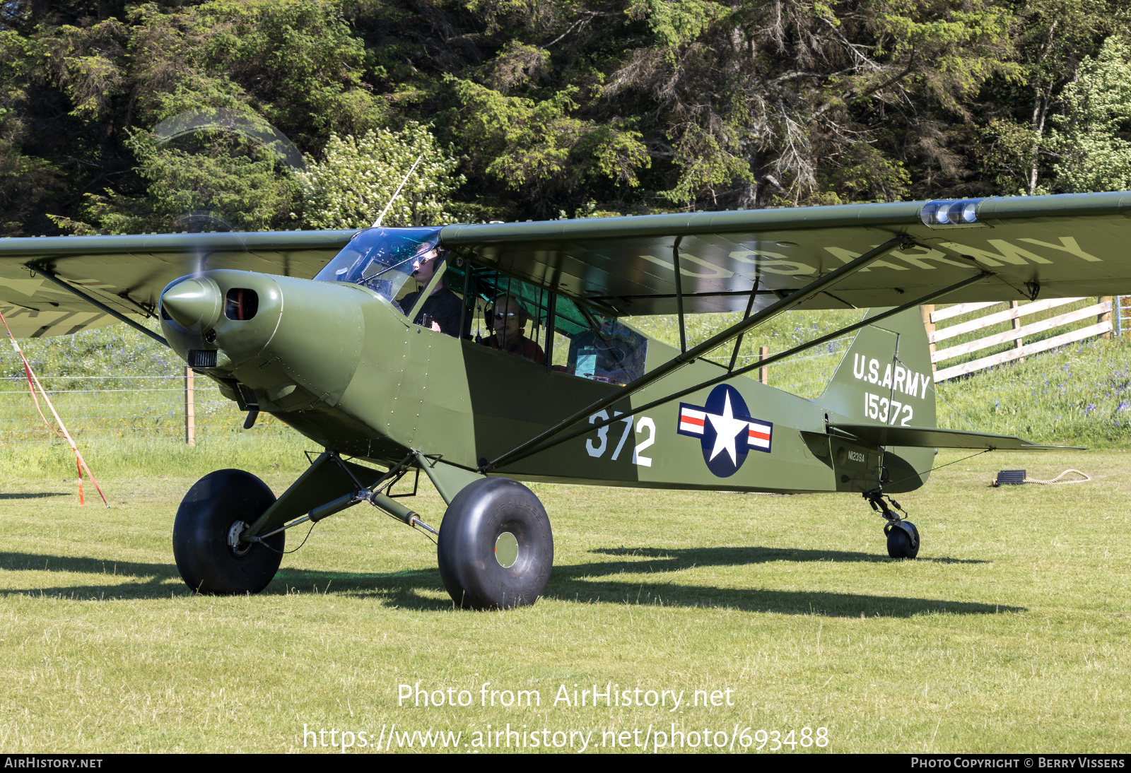 Aircraft Photo of N123SA / 15372 | Piper PA-18-150 Super Cub | USA - Army | AirHistory.net #693488