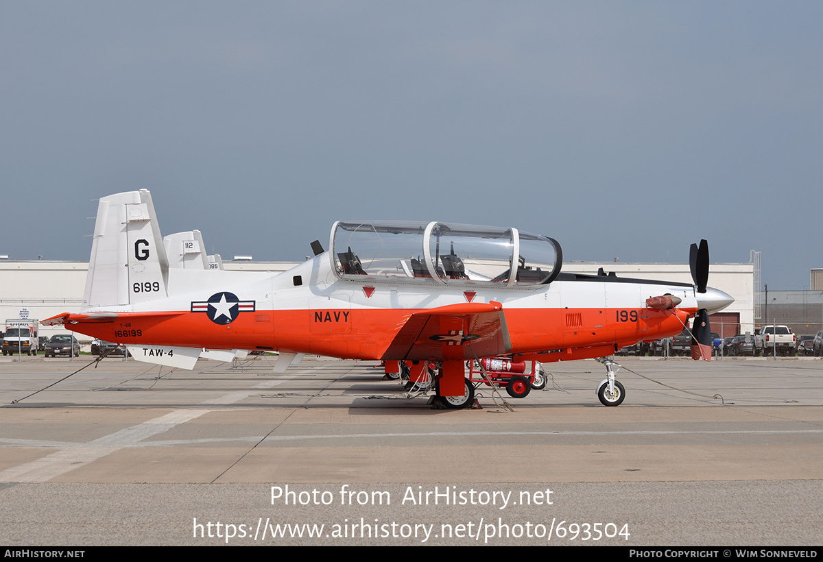 Aircraft Photo of 166199 / 6199 | Beechcraft T-6C Texan II | USA - Navy ...