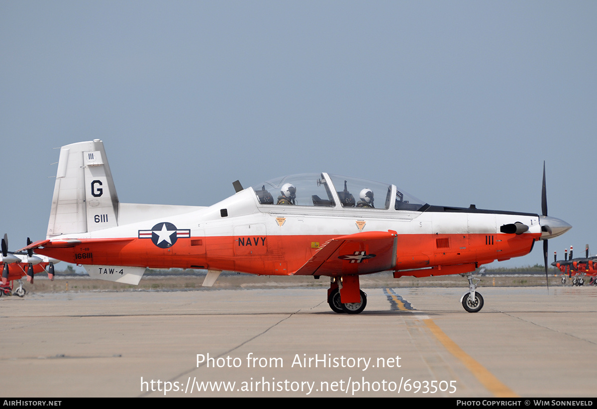 Aircraft Photo of 166111 | Hawker Beechcraft T-6B Texan II | USA - Navy | AirHistory.net #693505