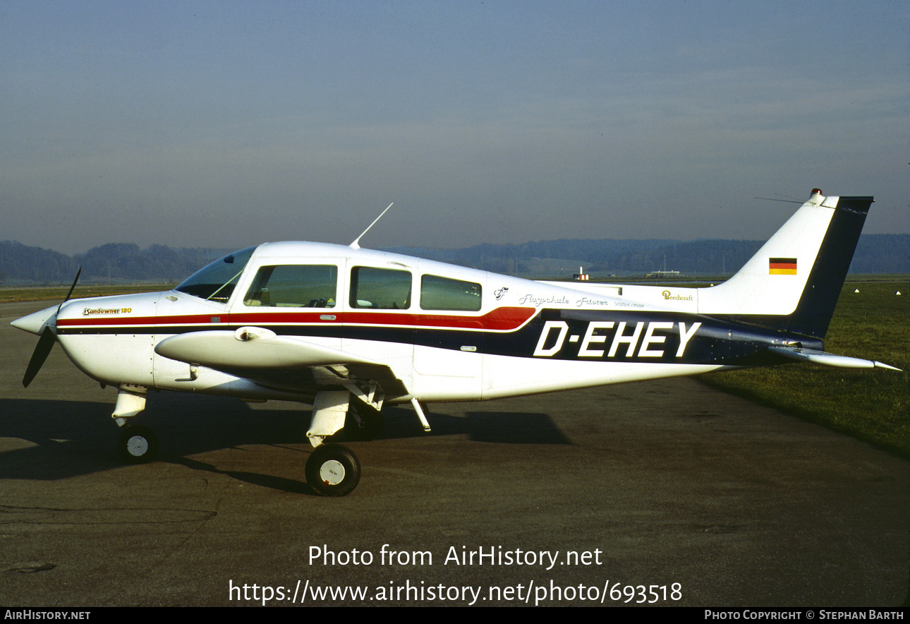 Aircraft Photo of D-EHEY | Beech C23 Sundowner 180 | Flugschule Frister | AirHistory.net #693518