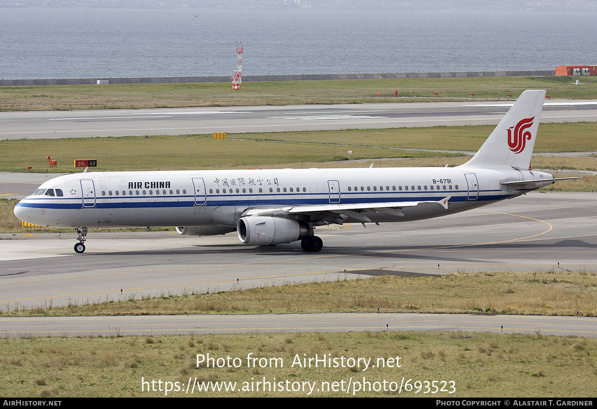 Aircraft Photo of B-6791 | Airbus A321-231 | Air China | AirHistory.net #693523