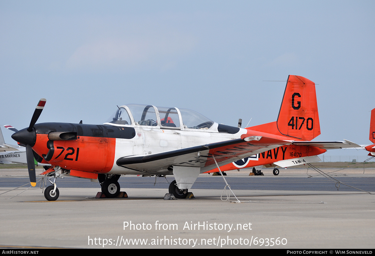 Aircraft Photo of 164170 | Beech T-34C Turbo Mentor | USA - Navy | AirHistory.net #693560