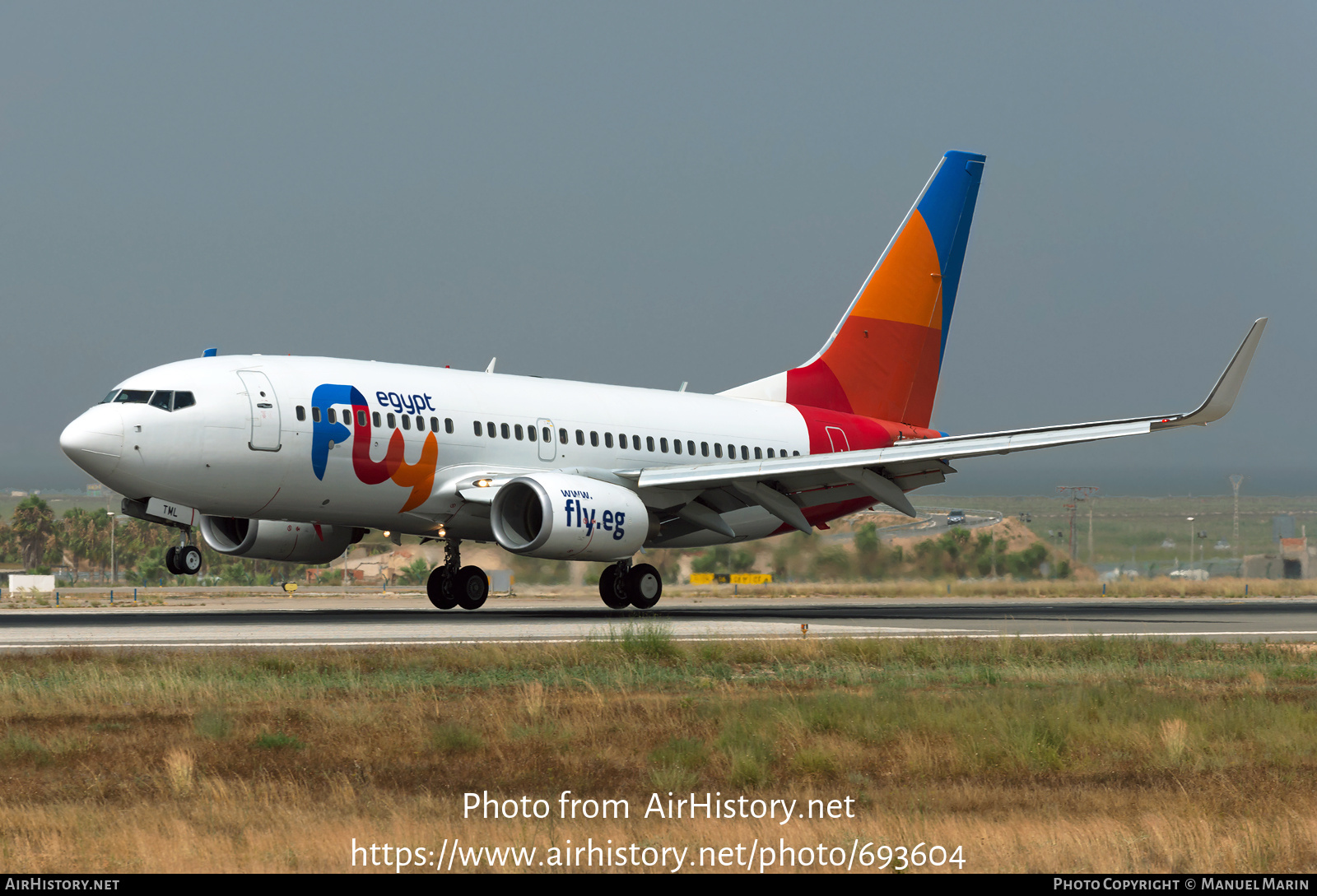 Aircraft Photo of SU-TML | Boeing 737-76J | FlyEgypt | AirHistory.net #693604