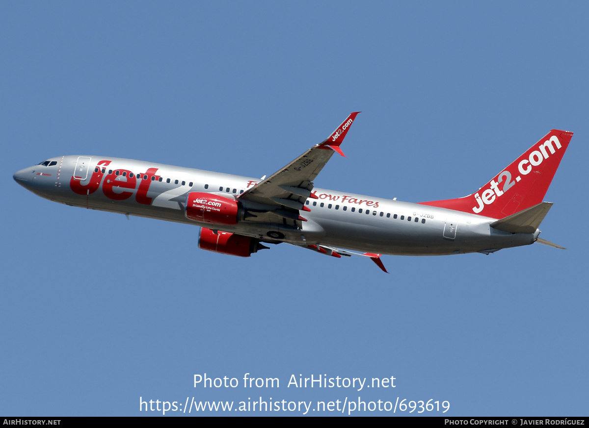 Aircraft Photo of G-JZBB | Boeing 737-8MG | Jet2 | AirHistory.net #693619