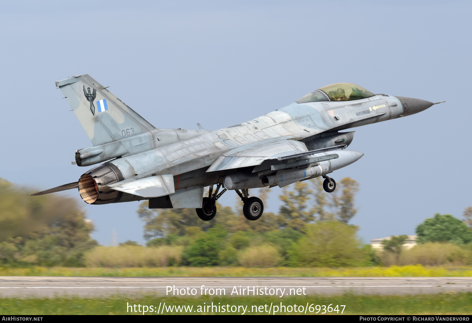 Aircraft Photo of 063 | Lockheed Martin F-16C Fighting Falcon | Greece - Air Force | AirHistory.net #693647