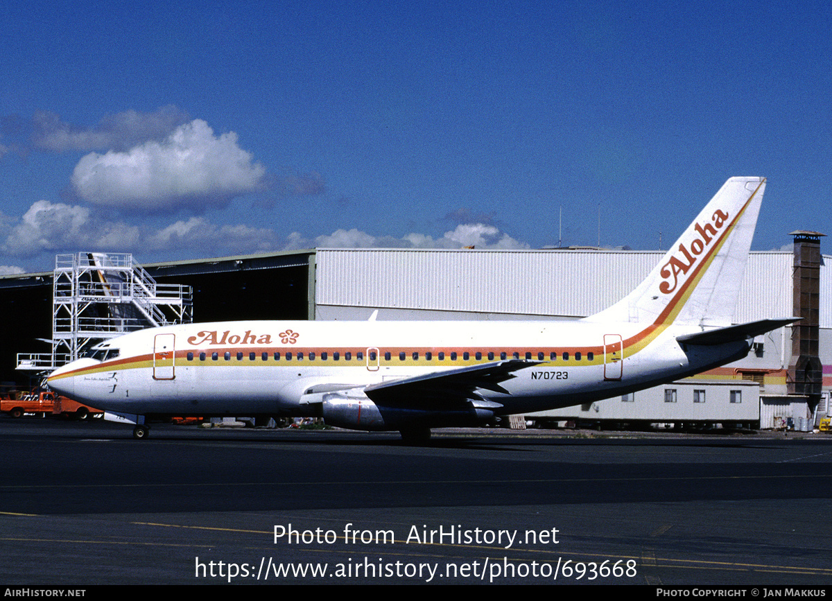 Aircraft Photo of N70723 | Boeing 737-297 | Aloha Airlines | AirHistory.net #693668