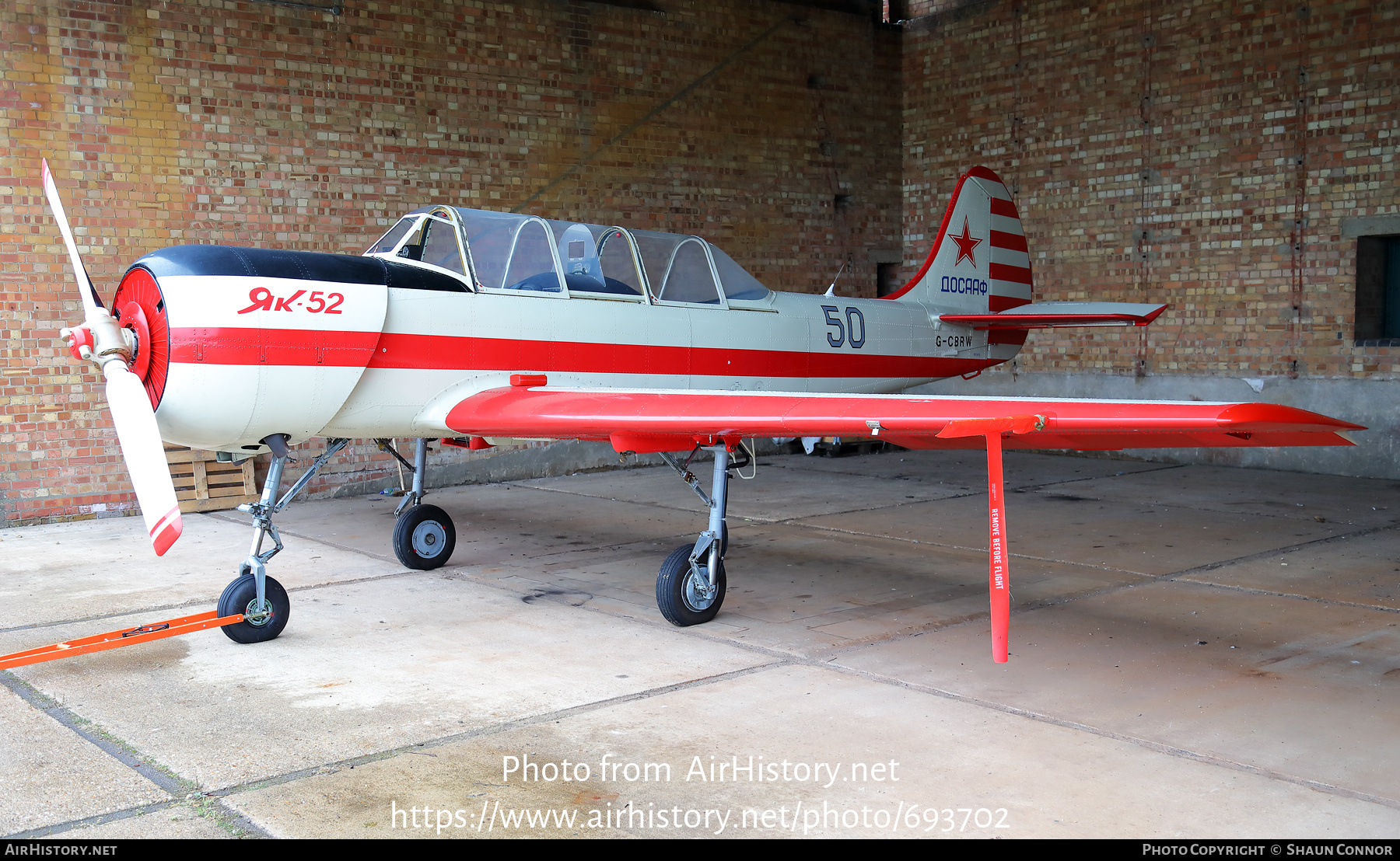 Aircraft Photo of G-CBRW | Yakovlev Yak-52 | Soviet Union - DOSAAF | AirHistory.net #693702