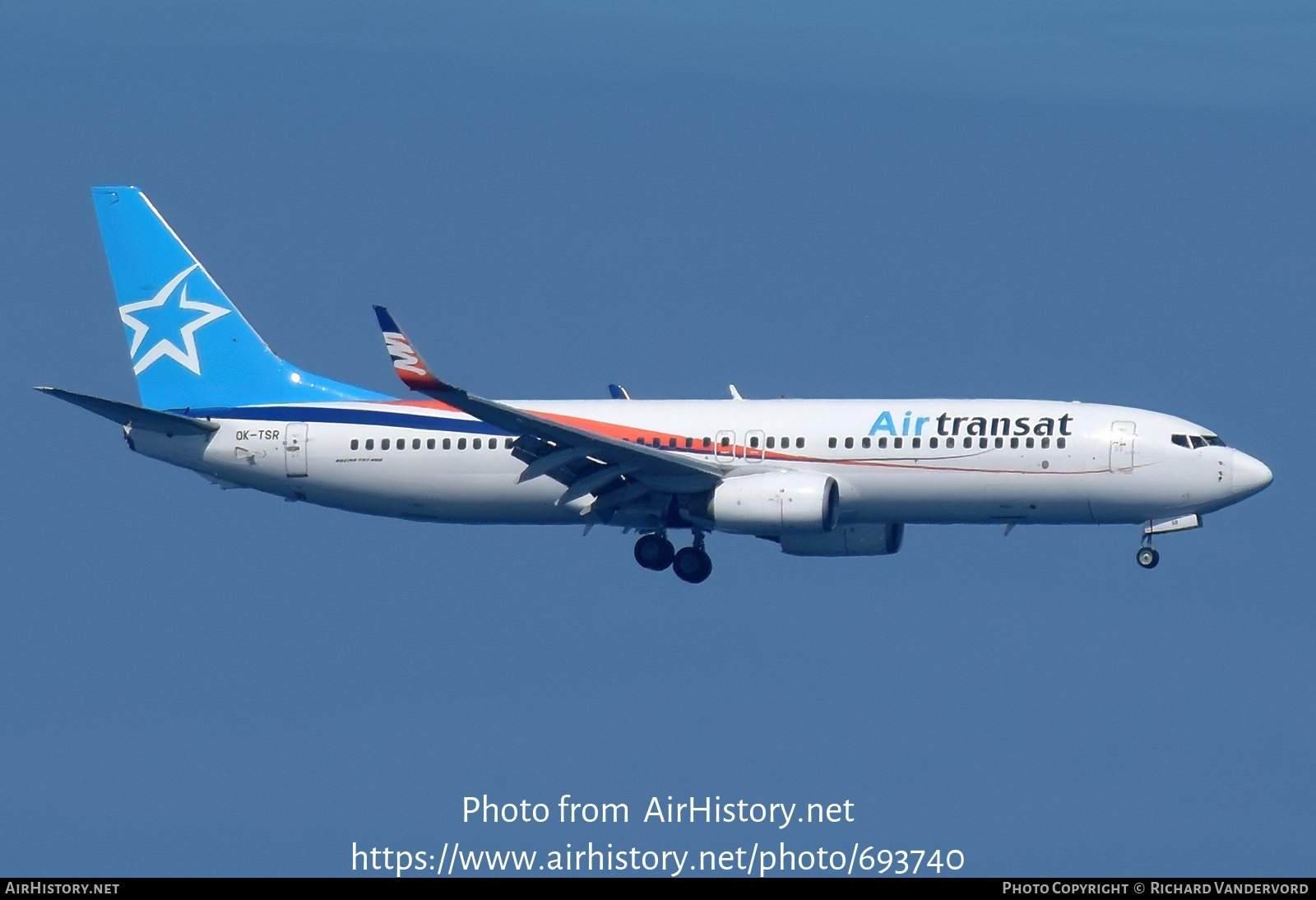 Aircraft Photo of OK-TSR | Boeing 737-82R | Air Transat | AirHistory ...