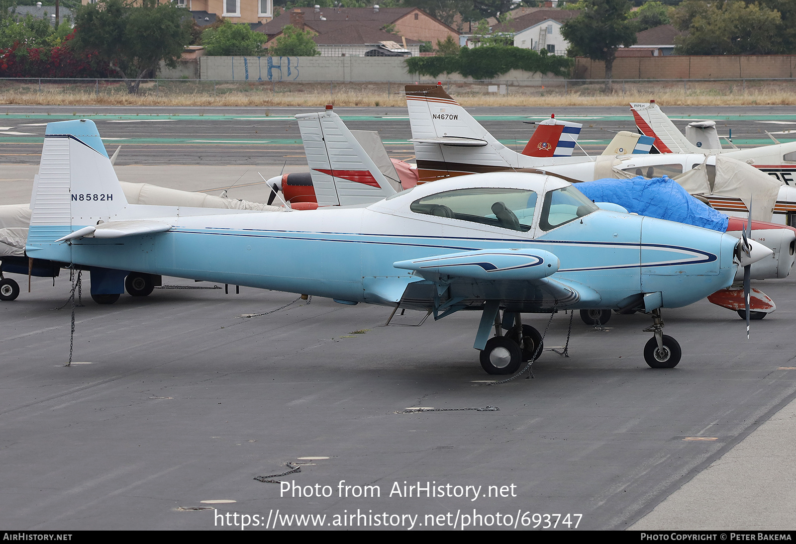 Aircraft Photo of N8582H | North American NA-145 Navion | AirHistory.net #693747