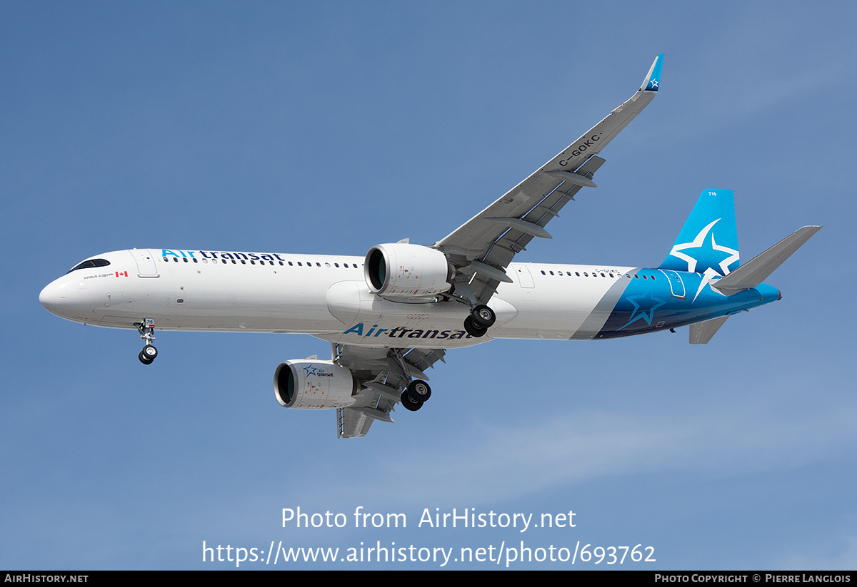 Aircraft Photo of C-GOKC | Airbus A321-271NX | Air Transat | AirHistory.net #693762