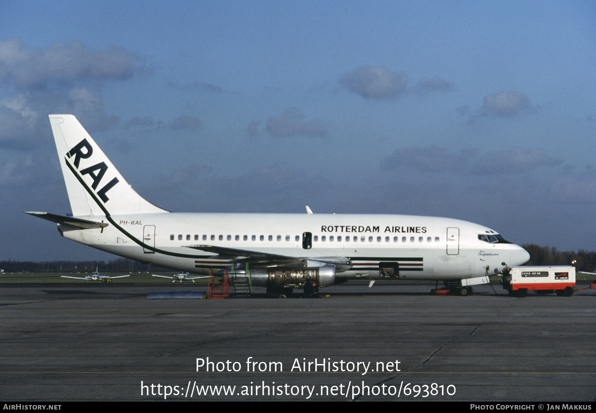 Aircraft Photo of PH-RAL | Boeing 737-2M8/Adv | Rotterdam Airlines - RAL | AirHistory.net #693810