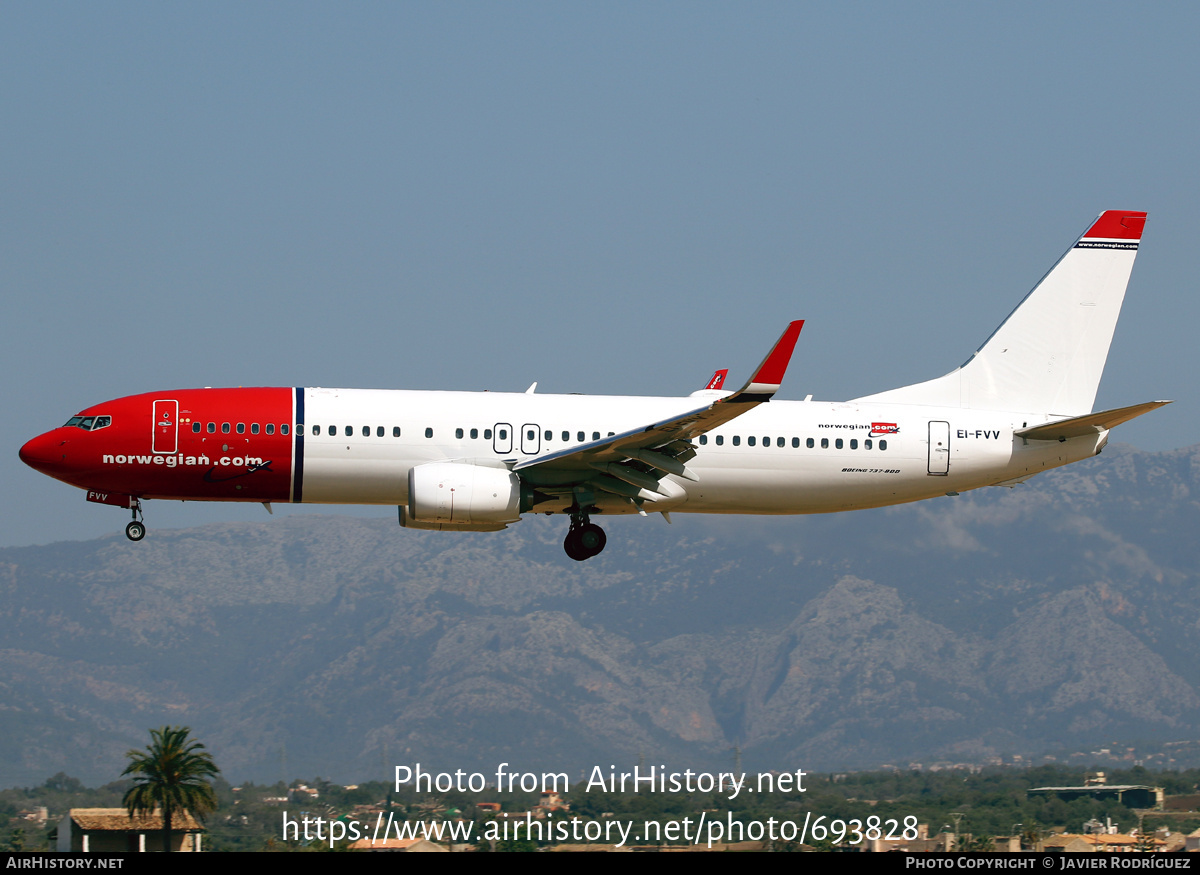 Aircraft Photo of EI-FVV | Boeing 737-8JP | Norwegian | AirHistory.net #693828