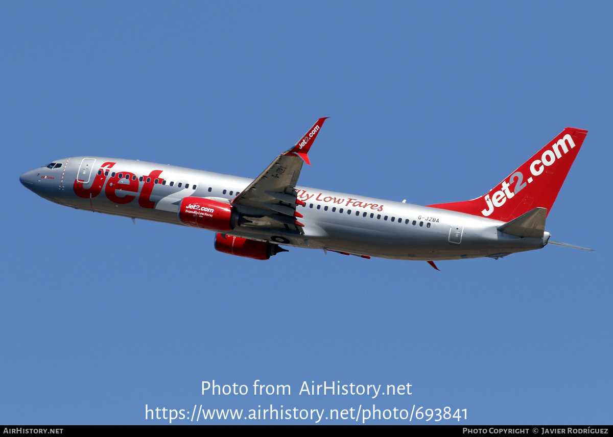 Aircraft Photo of G-JZBA | Boeing 737-800 | Jet2 | AirHistory.net #693841