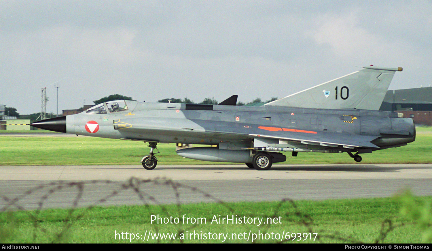 Aircraft Photo of 10 | Saab J35Oe Draken | Austria - Air Force | AirHistory.net #693917