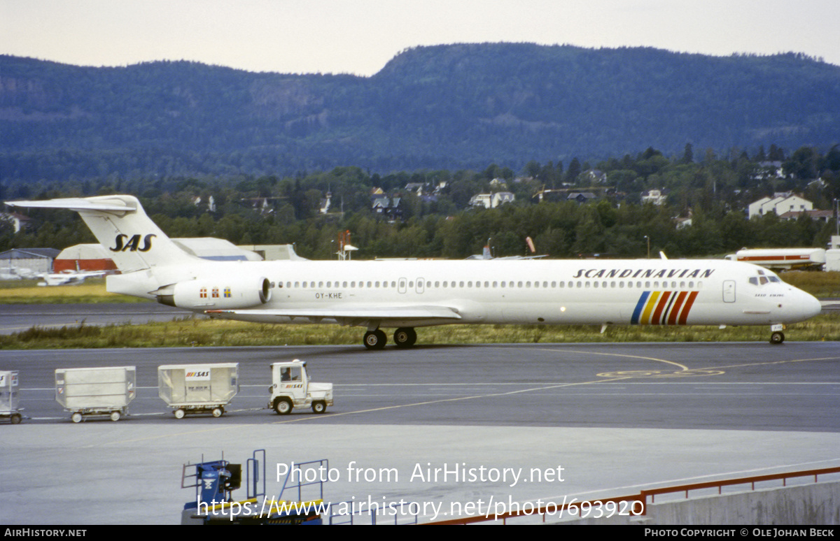 Aircraft Photo of OY-KHE | McDonnell Douglas MD-82 (DC-9-82) | Scandinavian Airlines - SAS | AirHistory.net #693920