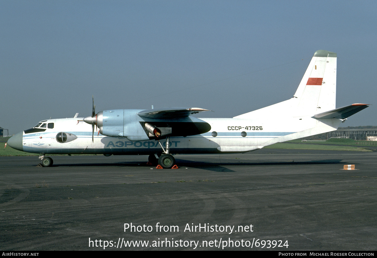 Aircraft Photo of CCCP-47326 | Antonov An-26 | Aeroflot | AirHistory.net #693924