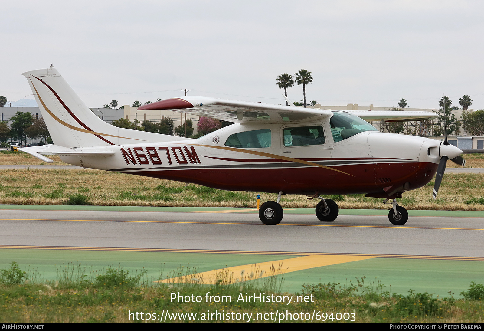 Aircraft Photo of N6870M | Cessna T210M Turbo Centurion | AirHistory.net #694003