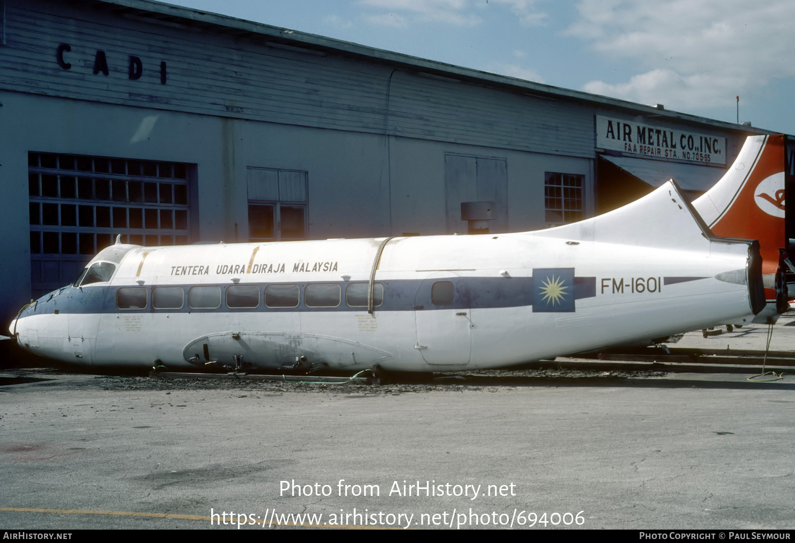 Aircraft Photo of FM-1601 | De Havilland D.H. 114 Heron 2D | Malaysia - Air Force | AirHistory.net #694006