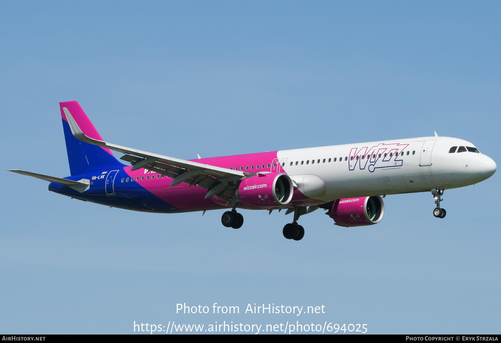 Aircraft Photo of HA-LVK | Airbus A321-271NX | Wizz Air | AirHistory.net #694025