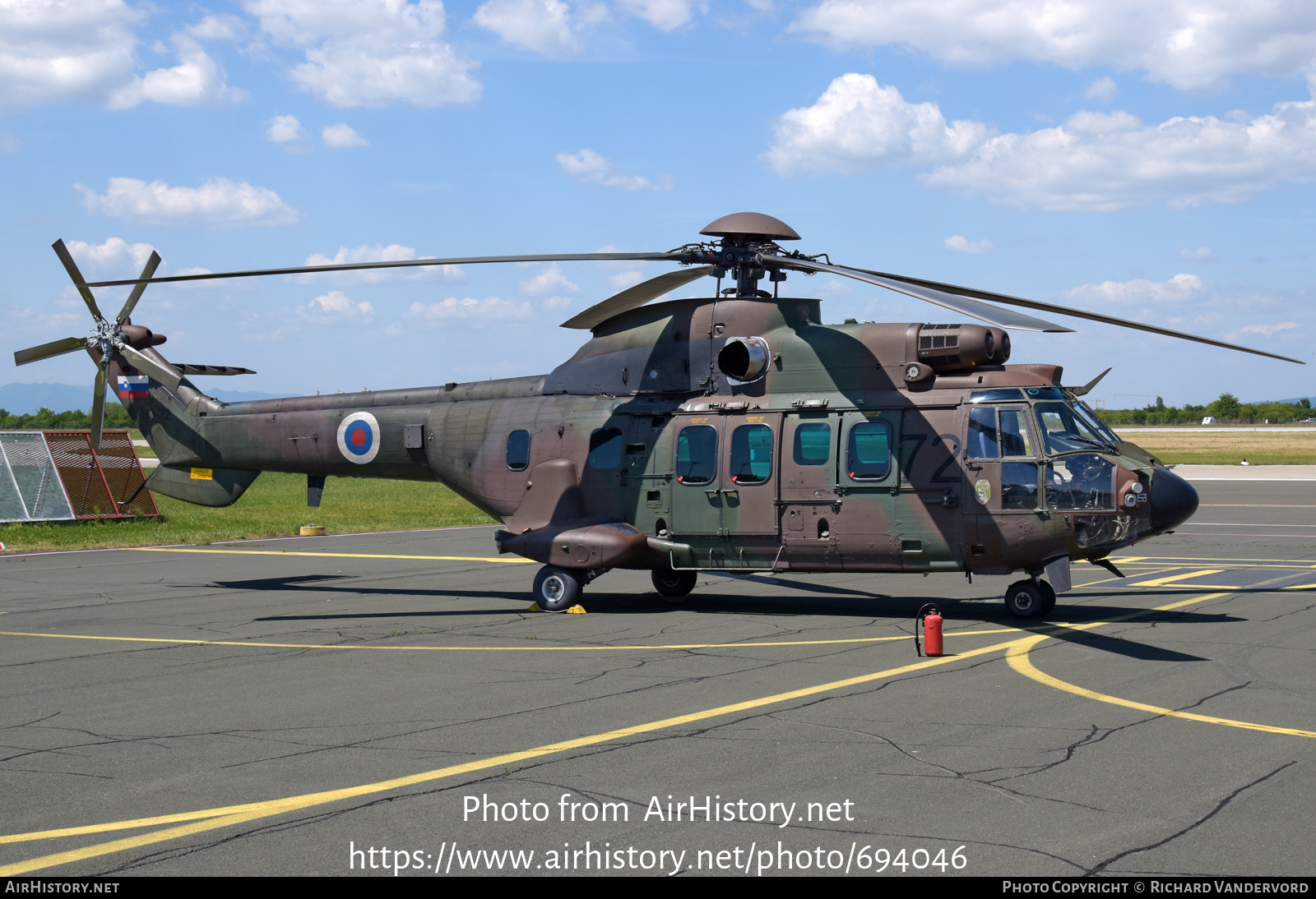 Aircraft Photo of H3-72 | Eurocopter AS-532AL Cougar | Slovenia - Air Force | AirHistory.net #694046