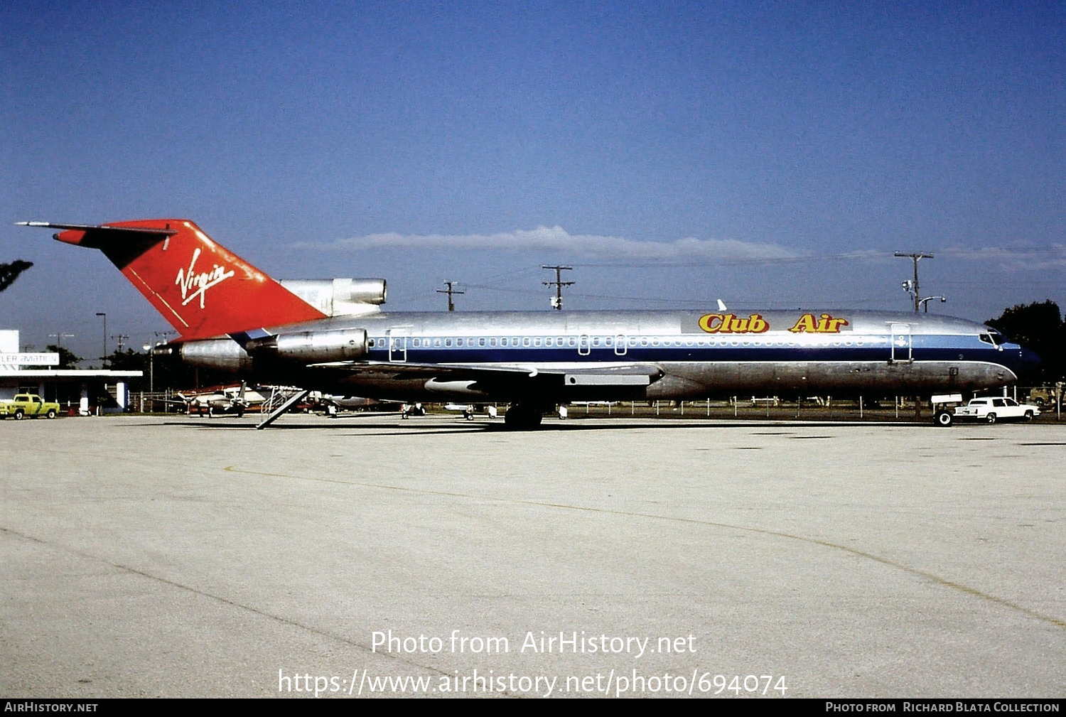 Aircraft Photo of EI-BVO | Boeing 727-225 | Club Air | AirHistory.net #694074