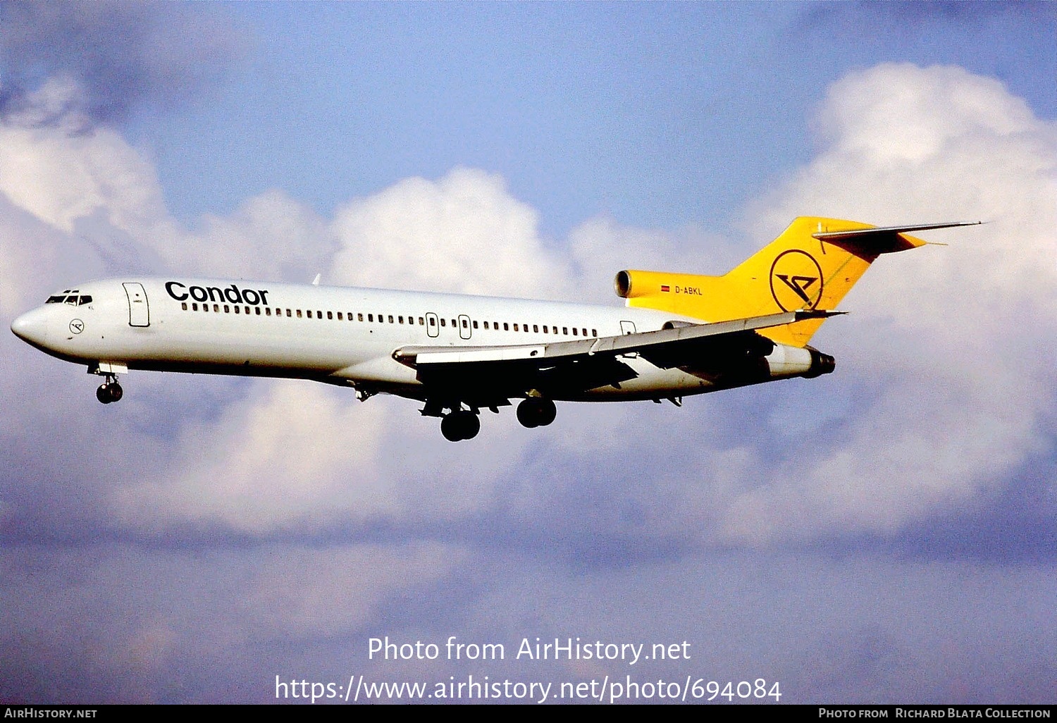 Aircraft Photo of D-ABKL | Boeing 727-230/Adv | Condor Flugdienst | AirHistory.net #694084