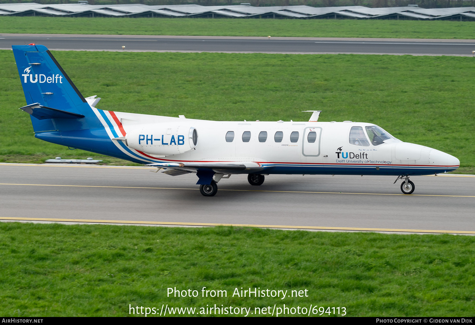 Aircraft Photo of PH-LAB | Cessna 550 Citation II | Technische Universiteit Delft | AirHistory.net #694113