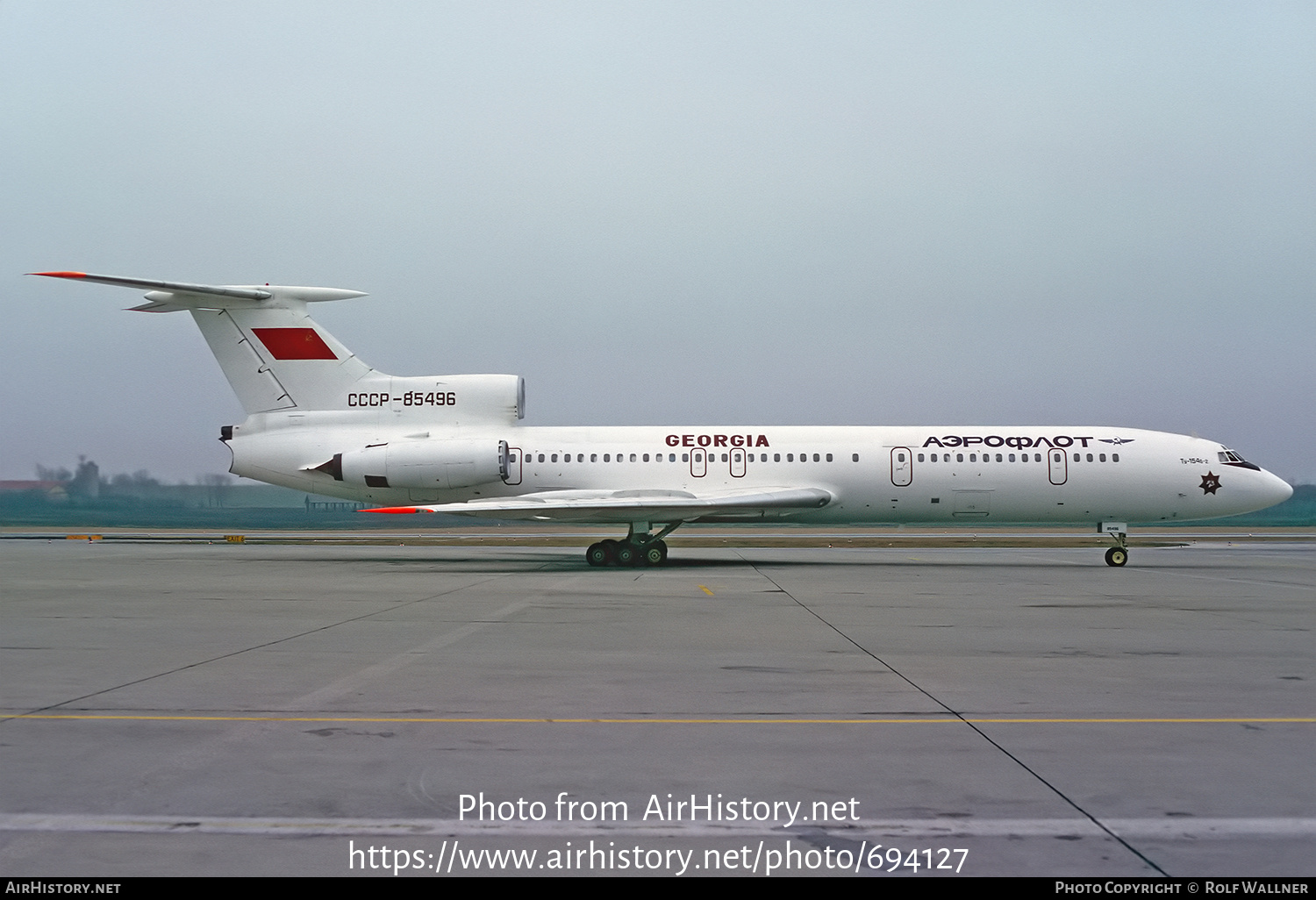 Aircraft Photo of CCCP-85496 | Tupolev Tu-154B-2 | Aeroflot Georgia | AirHistory.net #694127