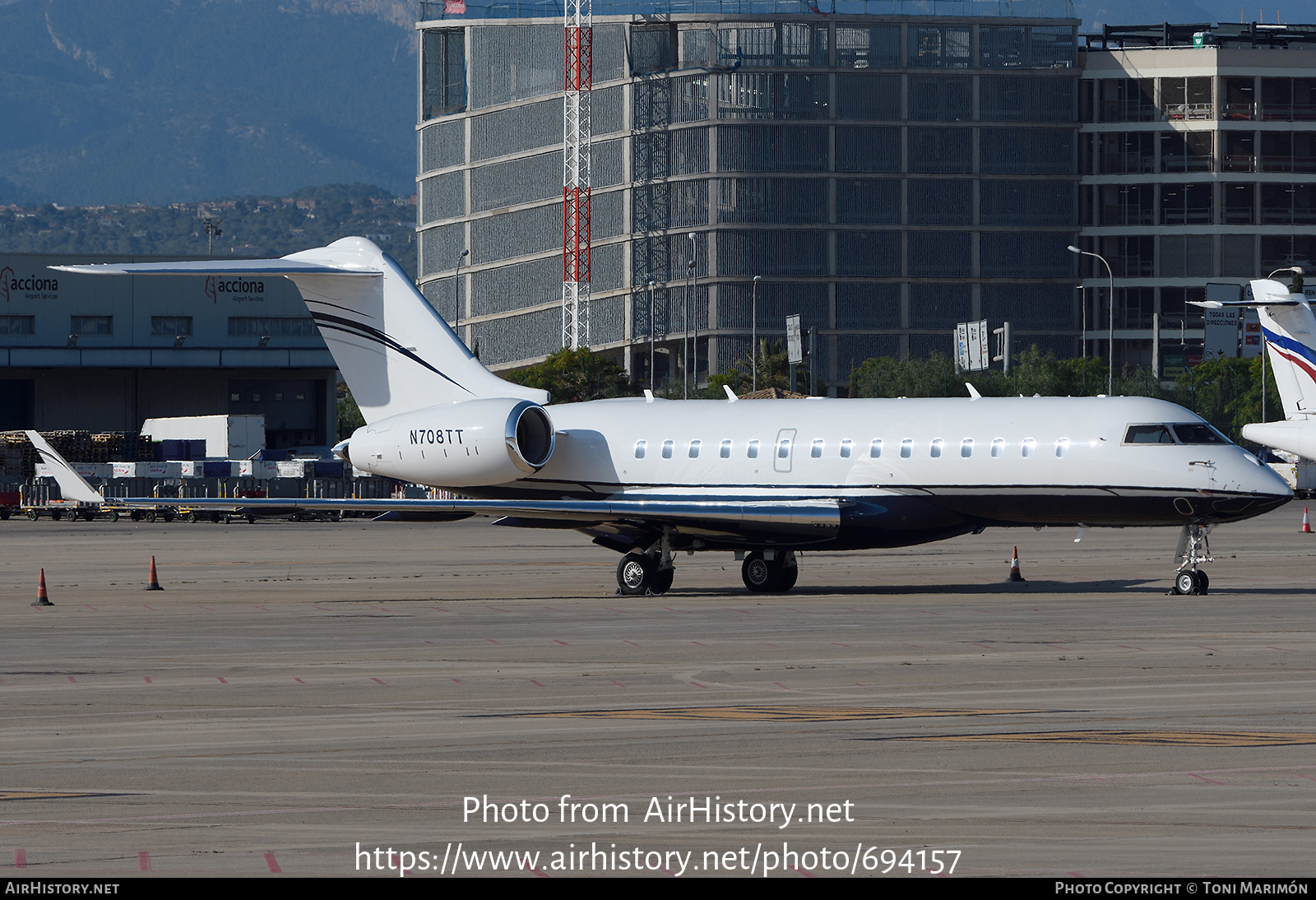 Aircraft Photo of N708TT | Bombardier Global 6000 (BD-700-1A10) | AirHistory.net #694157