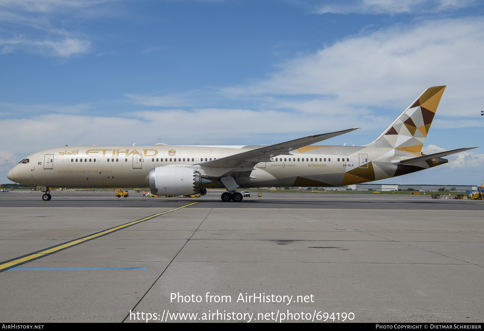 Aircraft Photo of A6-BLA | Boeing 787-9 Dreamliner | Etihad Airways | AirHistory.net #694190