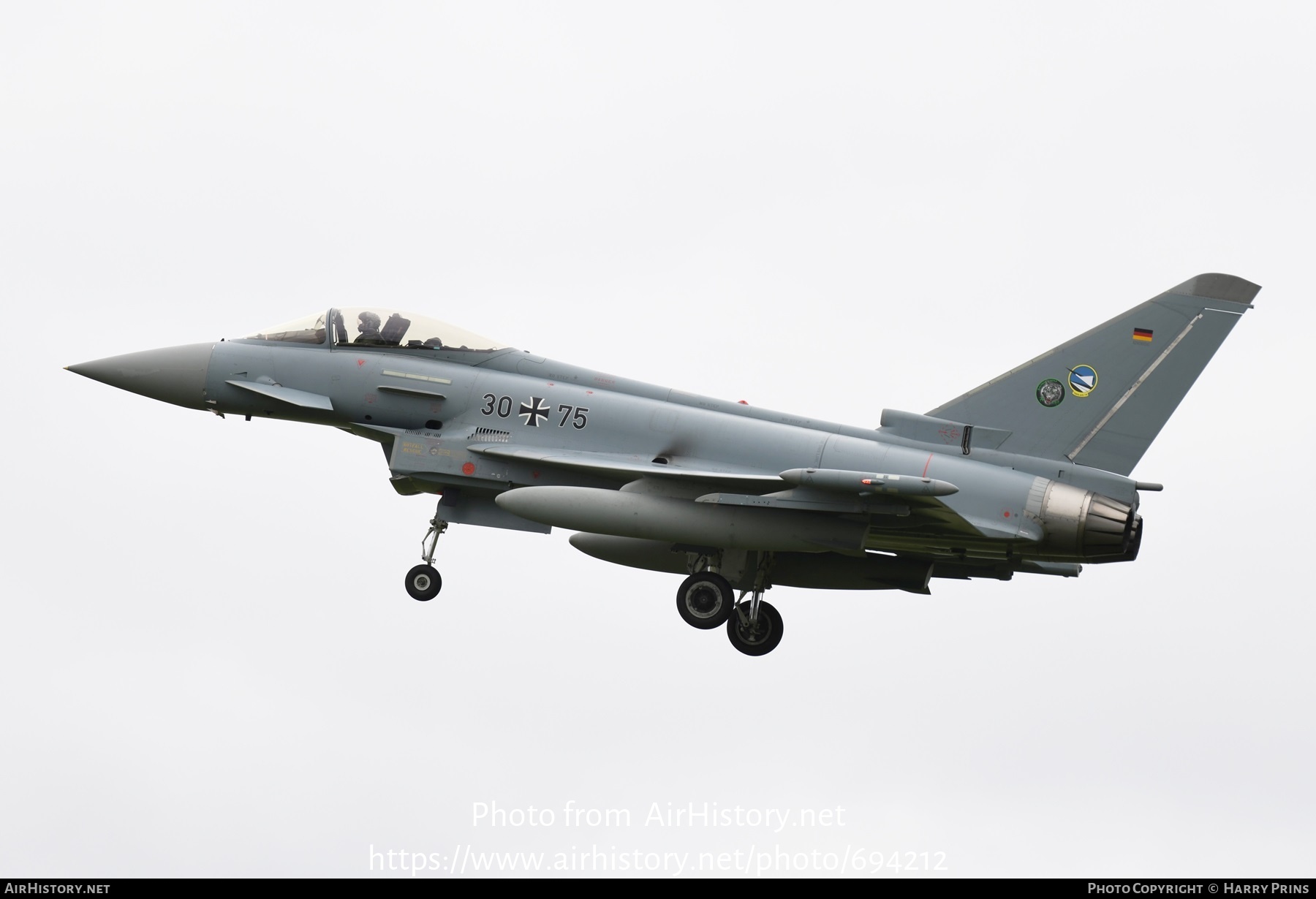 Aircraft Photo of 3075 | Eurofighter EF-2000 Typhoon S | Germany - Air Force | AirHistory.net #694212