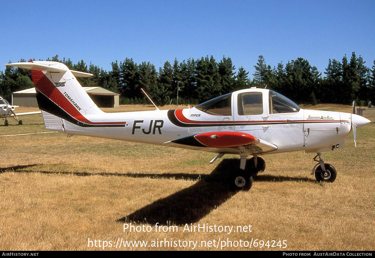 Aircraft Photo of ZK-FJR / FJR | Piper PA-38-112 Tomahawk | Canterbury Aero Club | AirHistory.net #694245