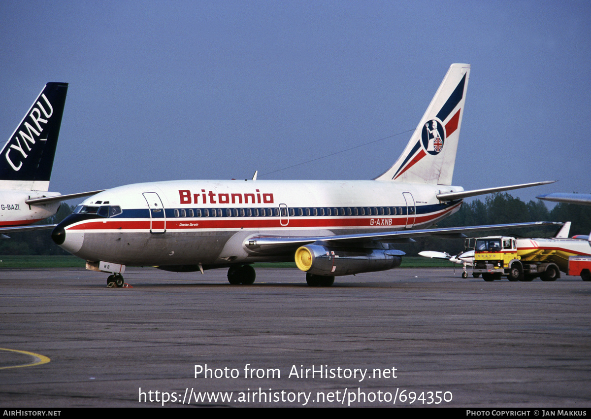 Aircraft Photo of G-AXNB | Boeing 737-204C | Britannia Airways | AirHistory.net #694350