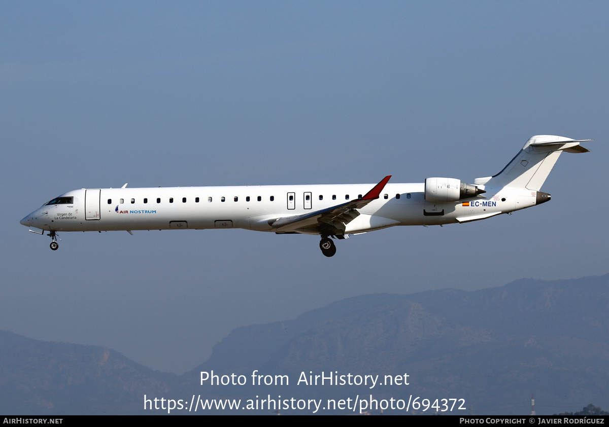 Aircraft Photo of EC-MEN | Bombardier CRJ-900ER (CL-600-2D24) | Air Nostrum | AirHistory.net #694372