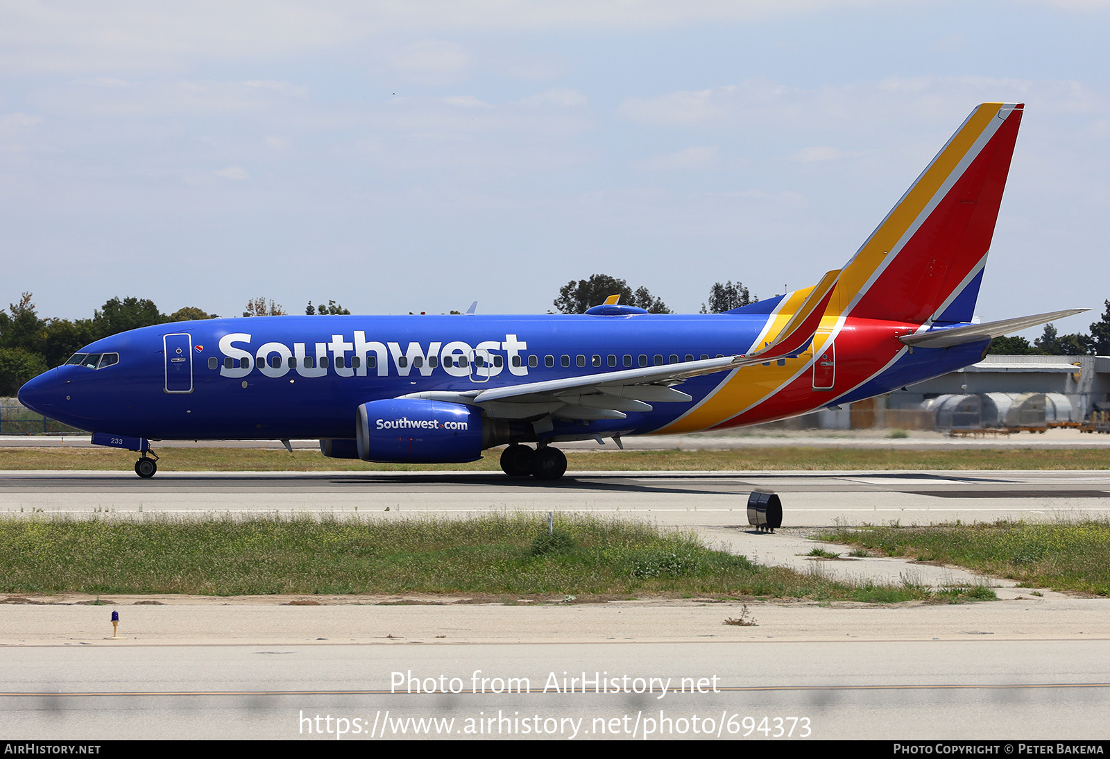 Aircraft Photo of N233LV | Boeing 737-7H4 | Southwest Airlines | AirHistory.net #694373