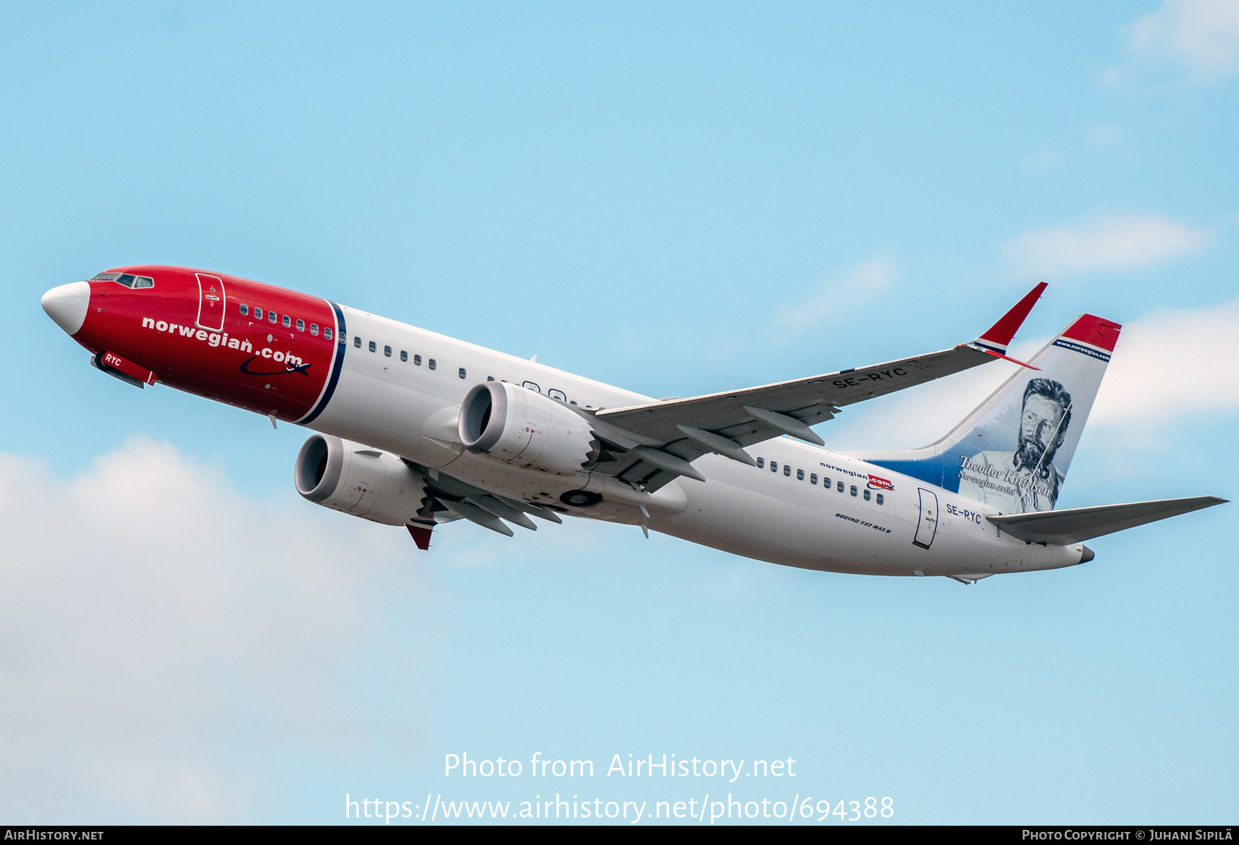 Aircraft Photo of SE-RYC | Boeing 737-8 Max 8 | Norwegian | AirHistory.net #694388